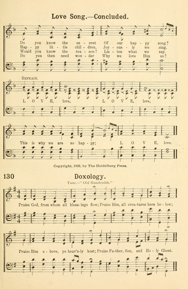 Beginner and Primary Songs: for use in Sunday School and the Home page 110