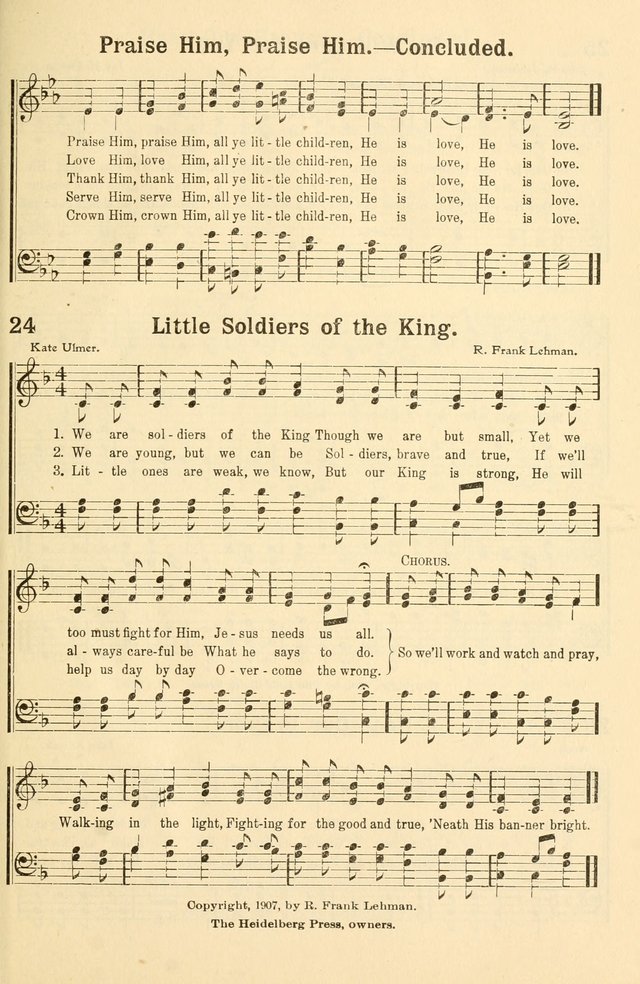 Beginner and Primary Songs: for use in Sunday School and the Home page 30