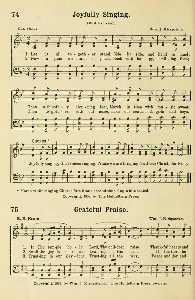 Beginner and Primary Songs: for use in Sunday School and the Home page 69