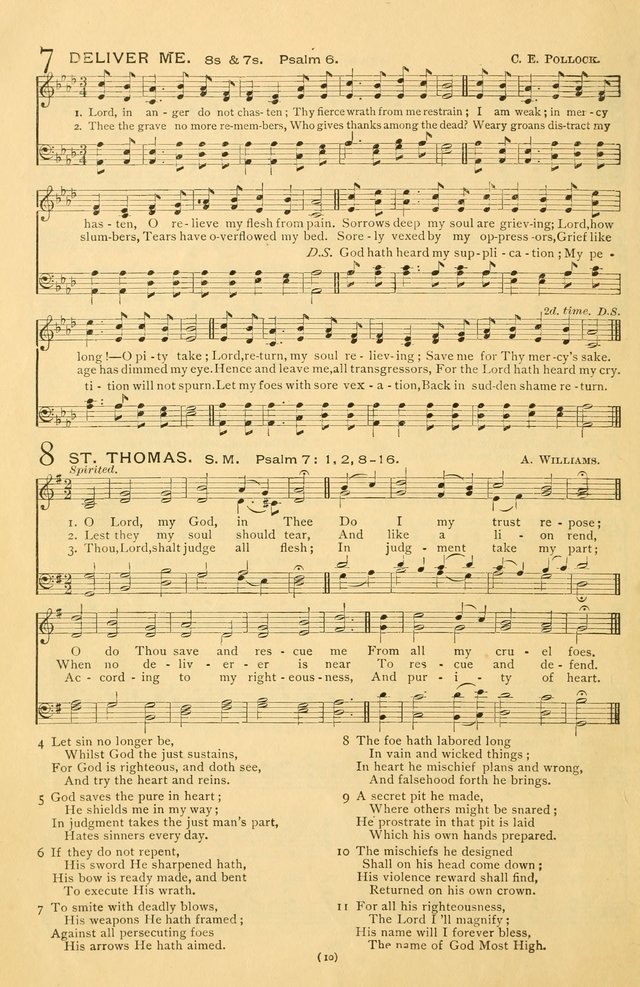 Bible Songs: consisting of selections from the Psalms set to music suitable for Sabbath Schools, prayer meetings, etc. page 10