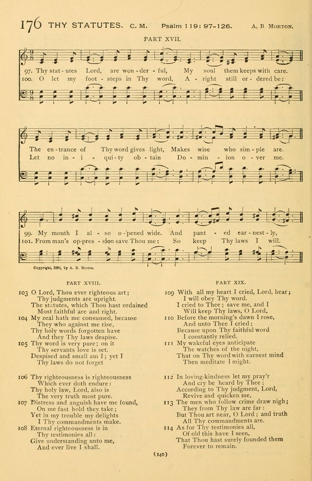 Bible Songs: consisting of selections from the Psalms set to music suitable for Sabbath Schools, prayer meetings, etc. page 140