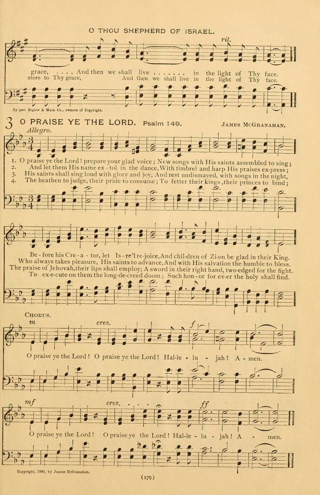 Bible Songs: consisting of selections from the Psalms set to music suitable for Sabbath Schools, prayer meetings, etc. page 179