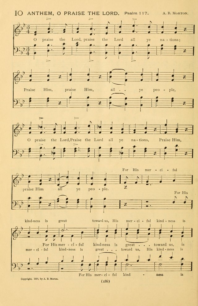 Bible Songs: consisting of selections from the Psalms set to music suitable for Sabbath Schools, prayer meetings, etc. page 186
