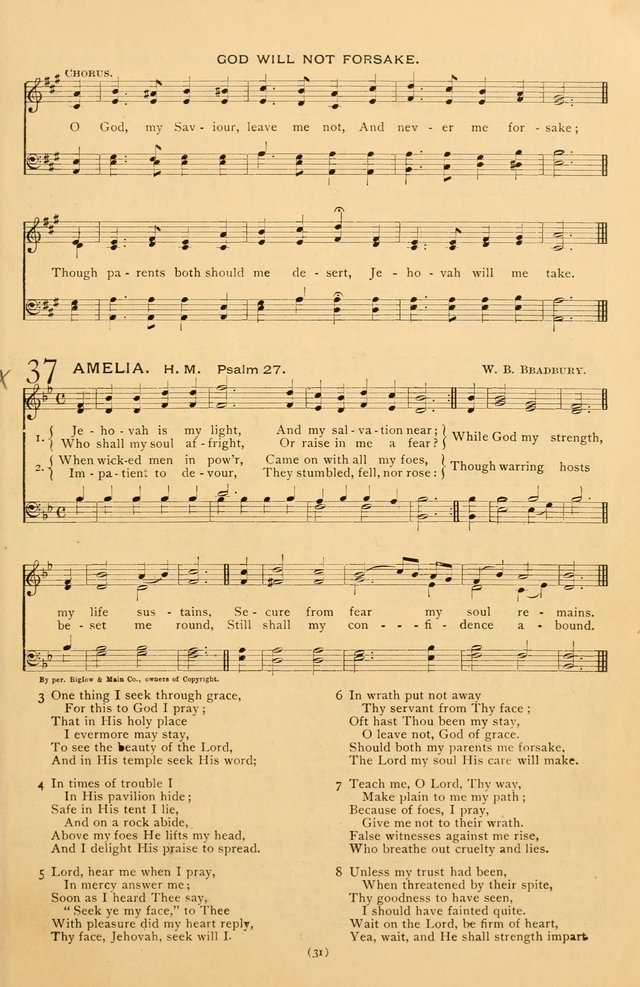 Bible Songs: consisting of selections from the Psalms set to music suitable for Sabbath Schools, prayer meetings, etc. page 31