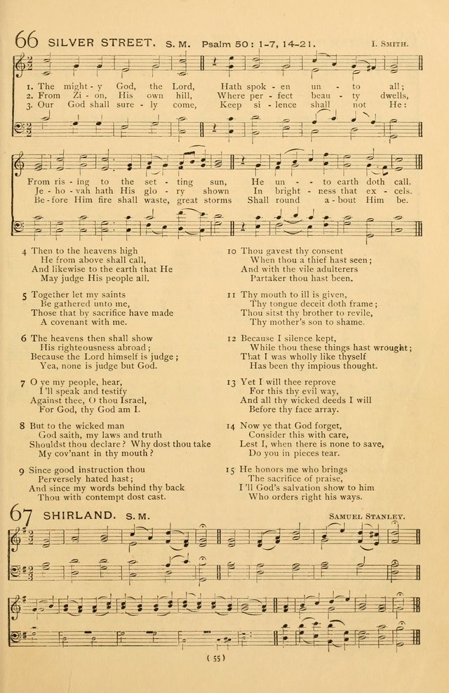 Bible Songs: consisting of selections from the Psalms set to music suitable for Sabbath Schools, prayer meetings, etc. page 55