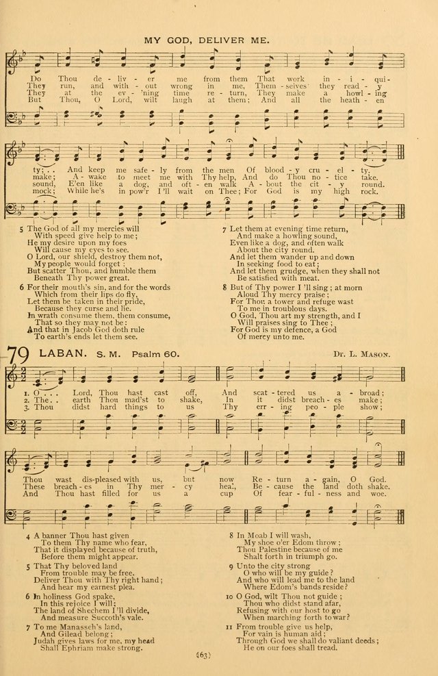 Bible Songs: consisting of selections from the Psalms set to music suitable for Sabbath Schools, prayer meetings, etc. page 63