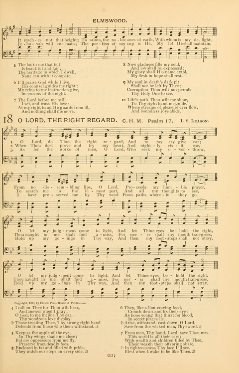 Bible Songs: consisting of selections from the Psalms set to music suitable for Sabbath Schools, prayer meetings, etc. page 13