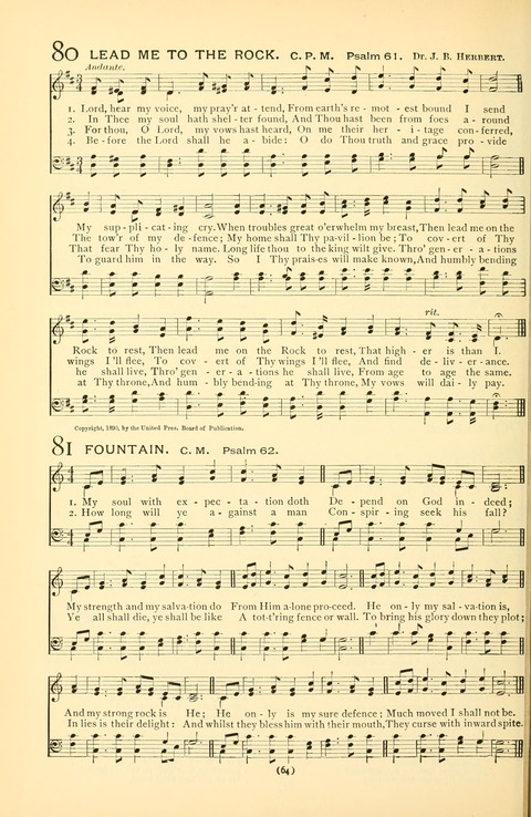 Bible Songs: consisting of selections from the Psalms set to music suitable for Sabbath Schools, prayer meetings, etc. page 60