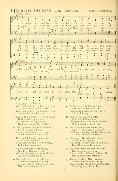 Bible Songs: consisting of selections from the Psalms set to music suitable for Sabbath Schools, prayer meetings, etc. page 96