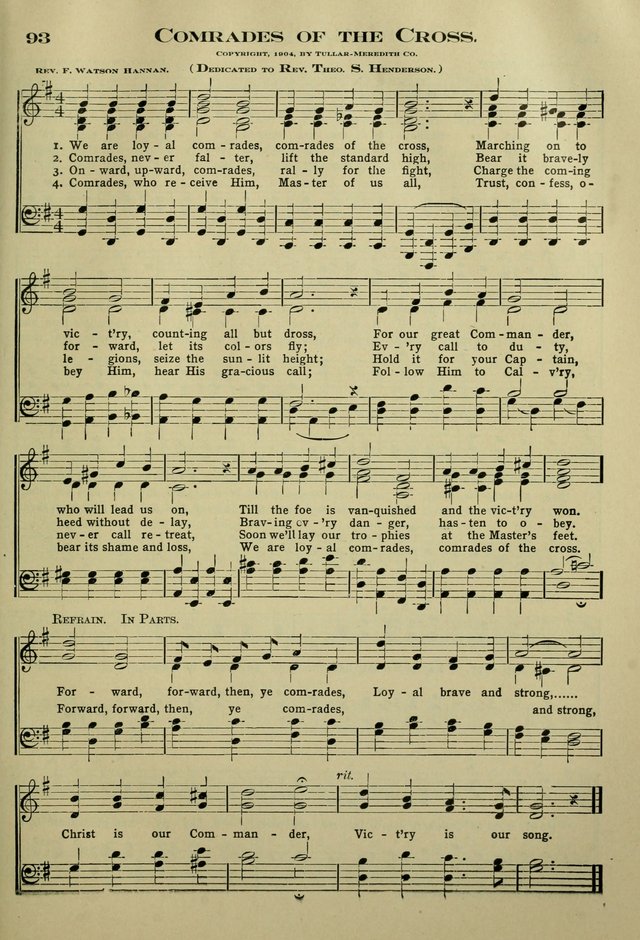 The Bible School Hymnal page 102