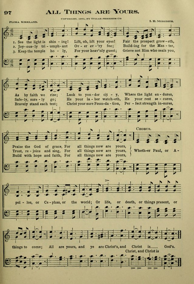The Bible School Hymnal page 106