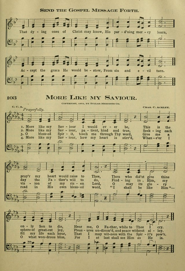 The Bible School Hymnal page 112