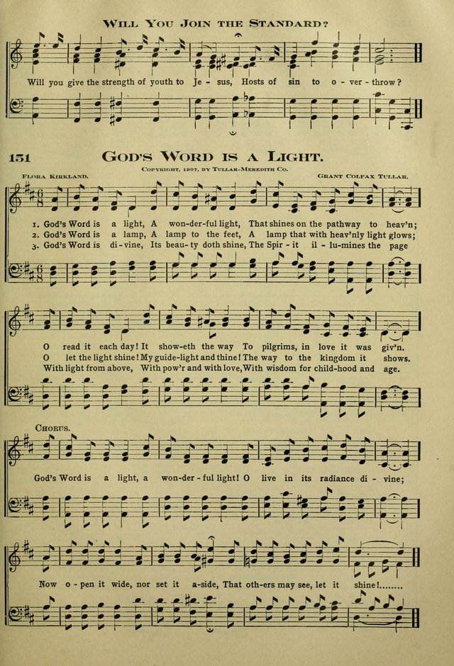 The Bible School Hymnal page 160
