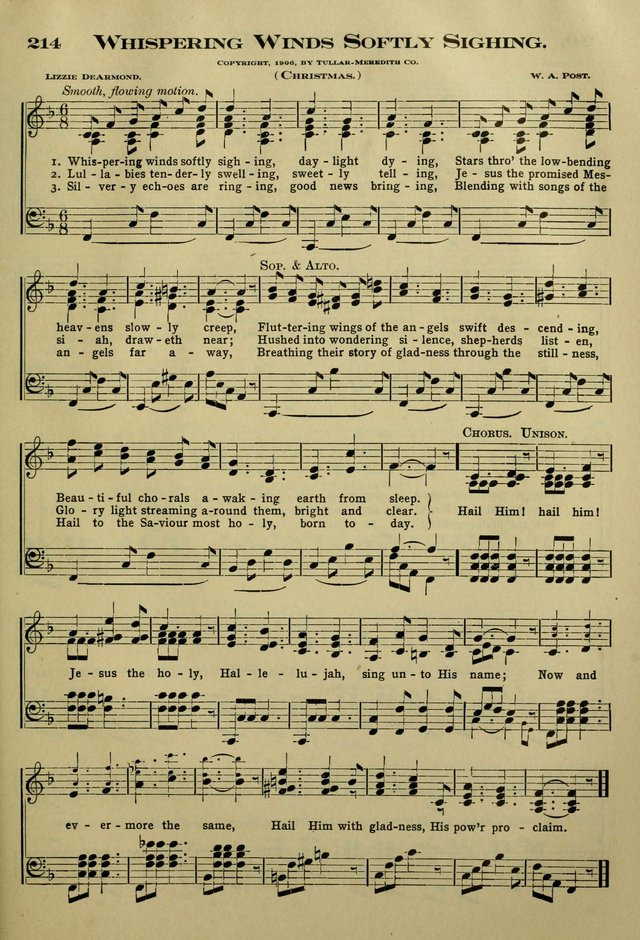 The Bible School Hymnal page 204