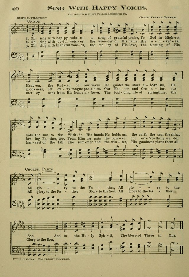 The Bible School Hymnal page 49