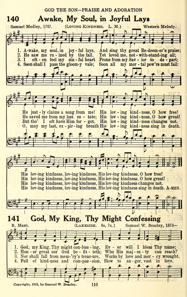 The Baptist Standard Hymnal: with responsive readings: a new book for all services page 102