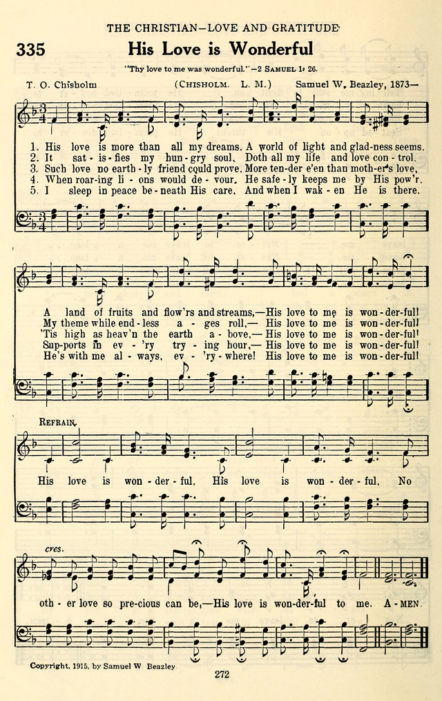 The Baptist Standard Hymnal: with responsive readings: a new book for all services page 264