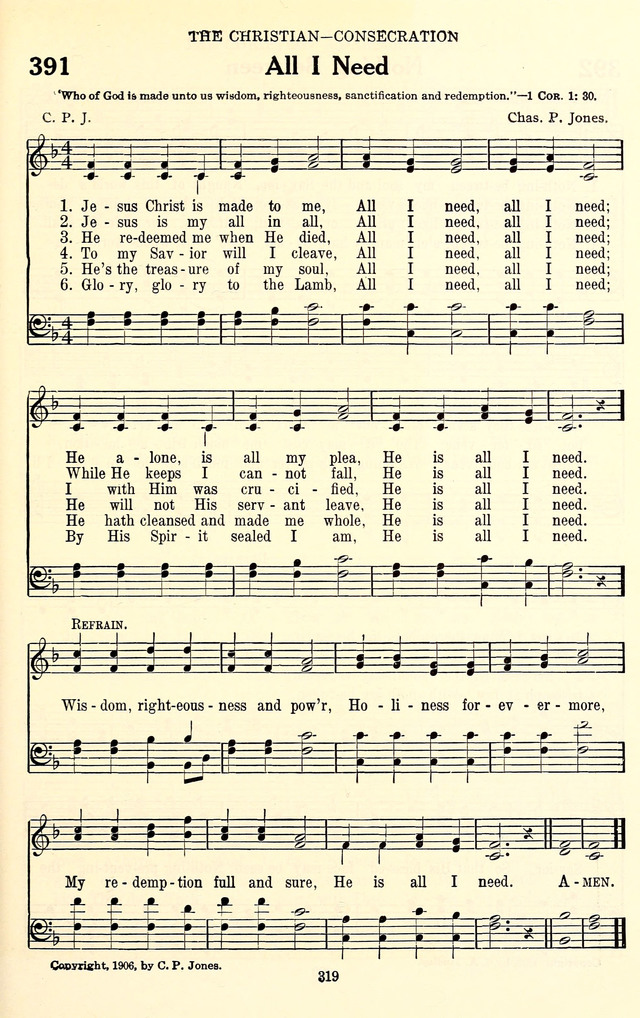 The Baptist Standard Hymnal: with responsive readings: a new book for all services page 311