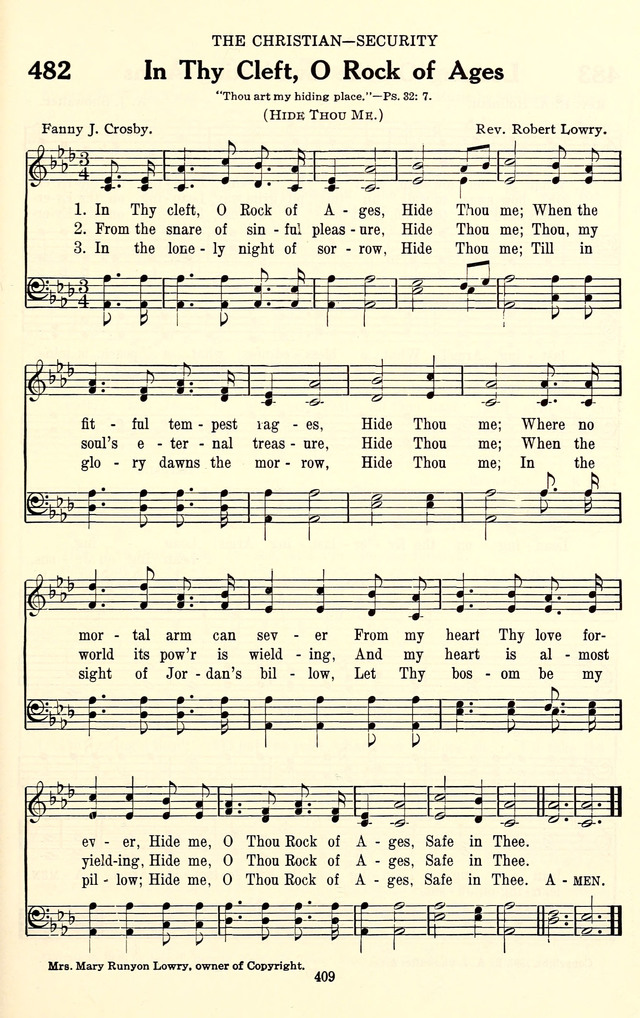The Baptist Standard Hymnal: with responsive readings: a new book for all services page 401