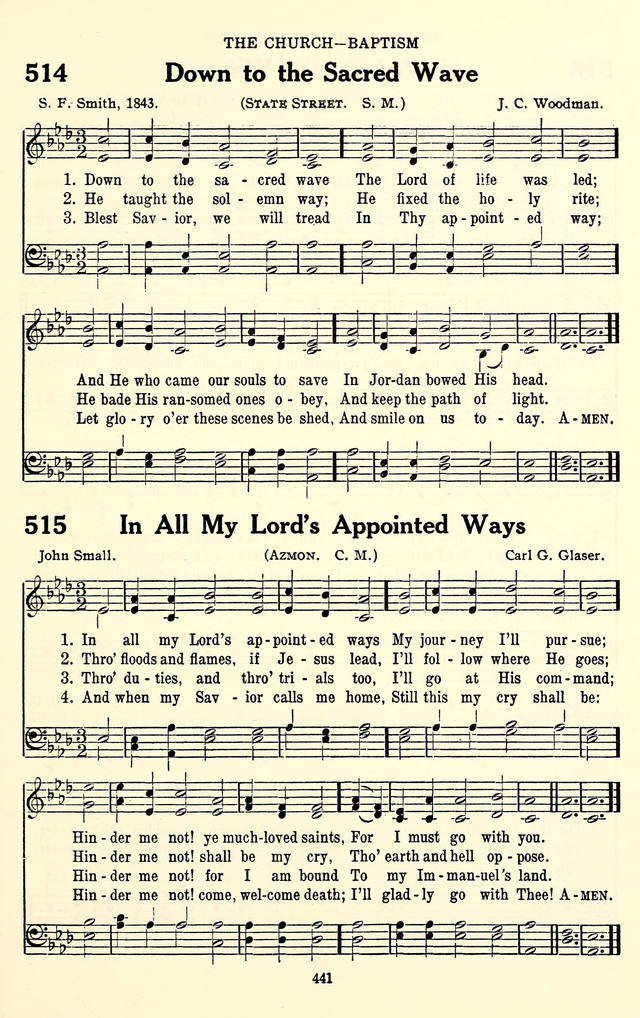 The Baptist Standard Hymnal: with responsive readings: a new book for all services page 433