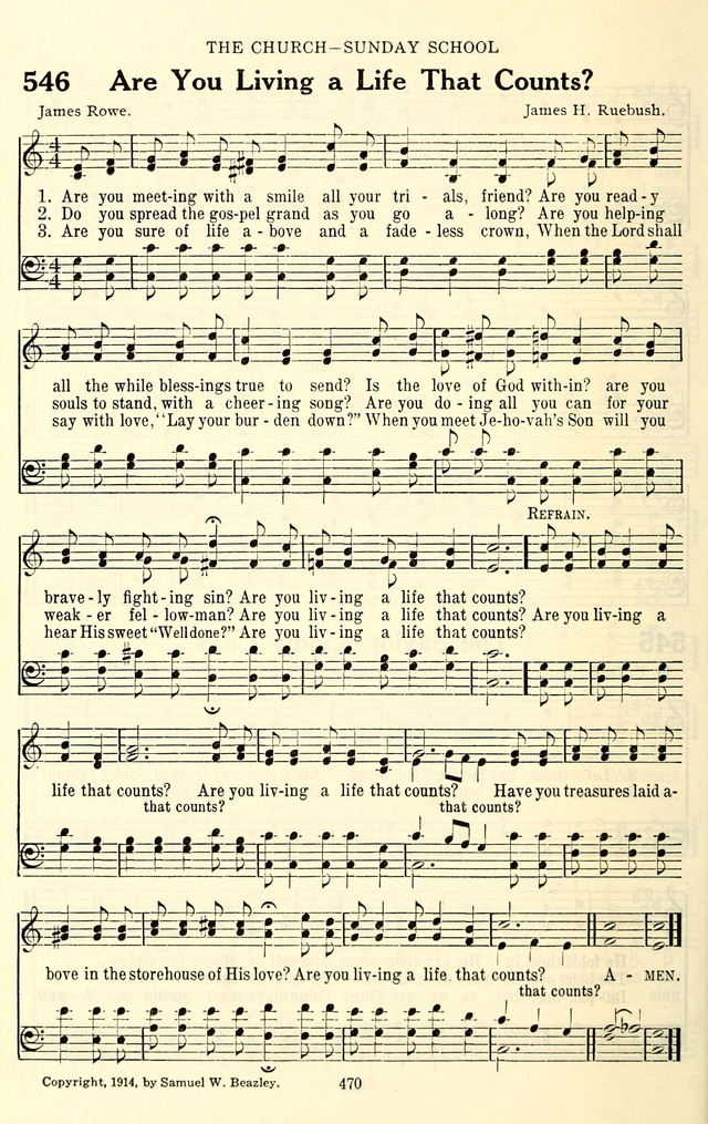 The Baptist Standard Hymnal: with responsive readings: a new book for all services page 462