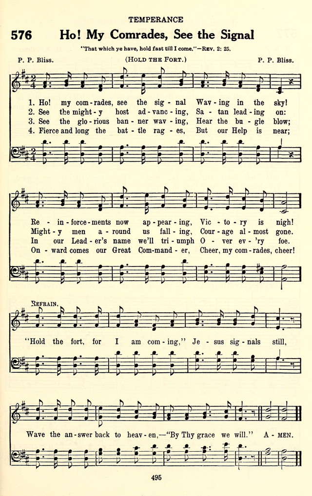 The Baptist Standard Hymnal: with responsive readings: a new book for all services page 487