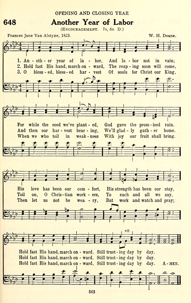 The Baptist Standard Hymnal: with responsive readings: a new book for all services page 555