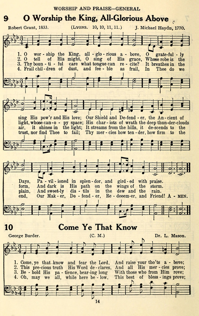 The Baptist Standard Hymnal: with responsive readings: a new book for all services page 6