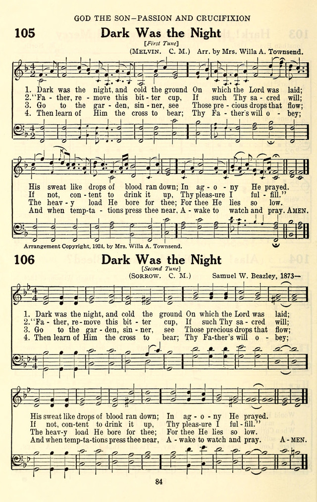 The Baptist Standard Hymnal: with responsive readings: a new book for all services page 76