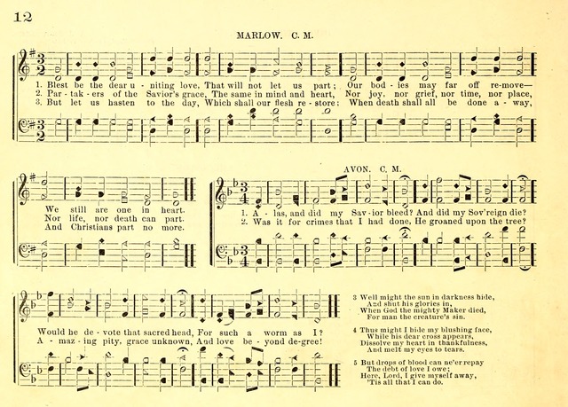Bible School Hymns and Sacred Songs for Sunday Schools and Other Religious Services page 12