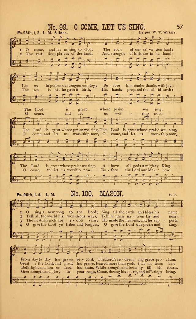Bible Songs: consisting of selections from the psalms, set to music, suitable for Sabbath Schools, Prayer Meetings, etc. page 57