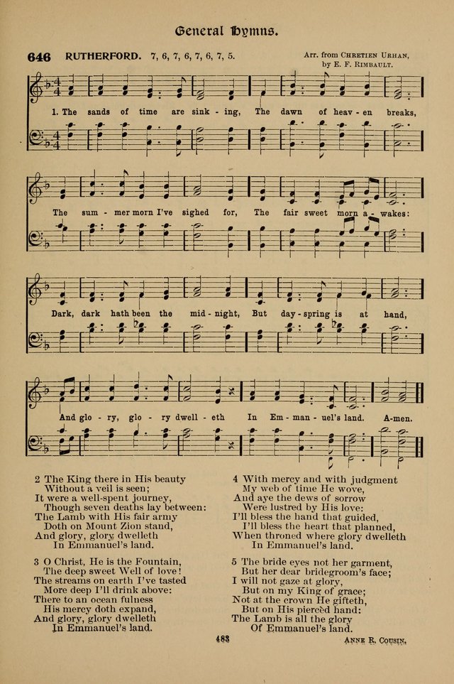 Hymnal Companion to the Prayer Book with Accompanying Tunes (Second Edition) page 484