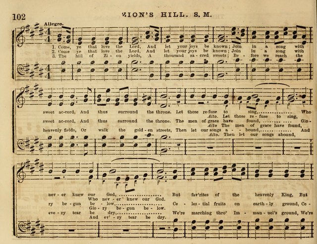 The Cherub: a collection of songs for Sabbath schools and Sabbath evenings page 110