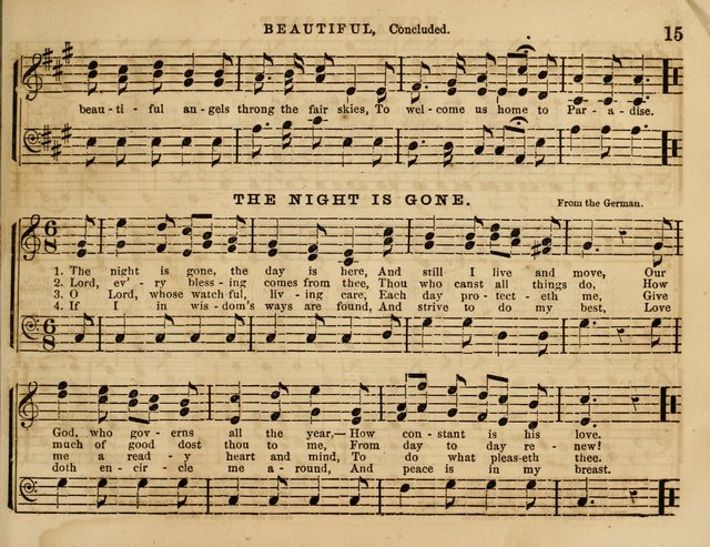 The Cherub: a collection of songs for Sabbath schools and Sabbath evenings page 15