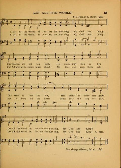 The Carol: a book of religious songs for the Sunday school and the home page 23