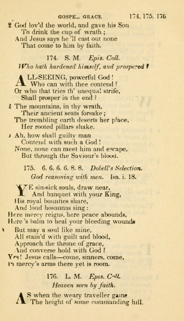 The Choice: in two parts; Part I, containing Psalms and hymns, Part II, containing spiritual songs; designed for public and private worship (6th ed.) page 122