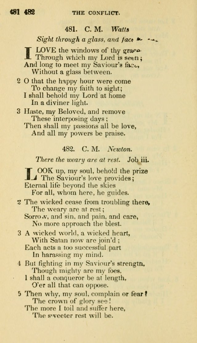 The Choice: in two parts; Part I, containing Psalms and hymns, Part II, containing spiritual songs; designed for public and private worship (6th ed.) page 285