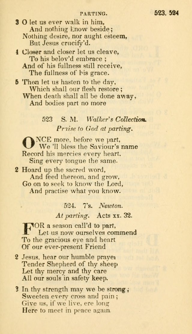 The Choice: in two parts; Part I, containing Psalms and hymns, Part II, containing spiritual songs; designed for public and private worship (6th ed.) page 308