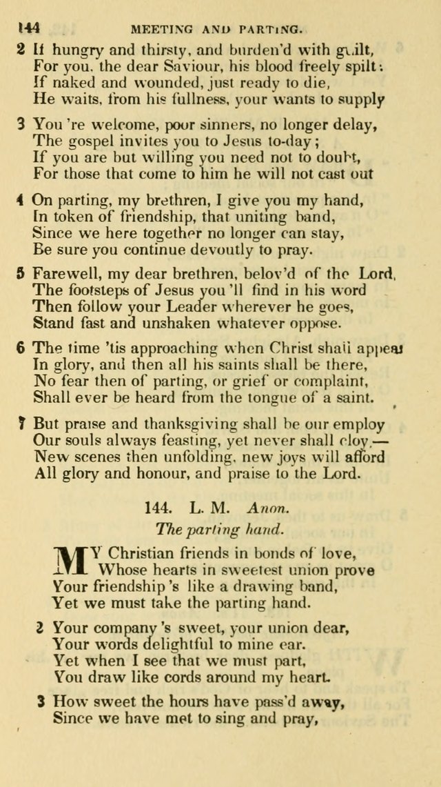 The Choice: in two parts; Part I, containing Psalms and hymns, Part II, containing spiritual songs; designed for public and private worship (6th ed.) page 449