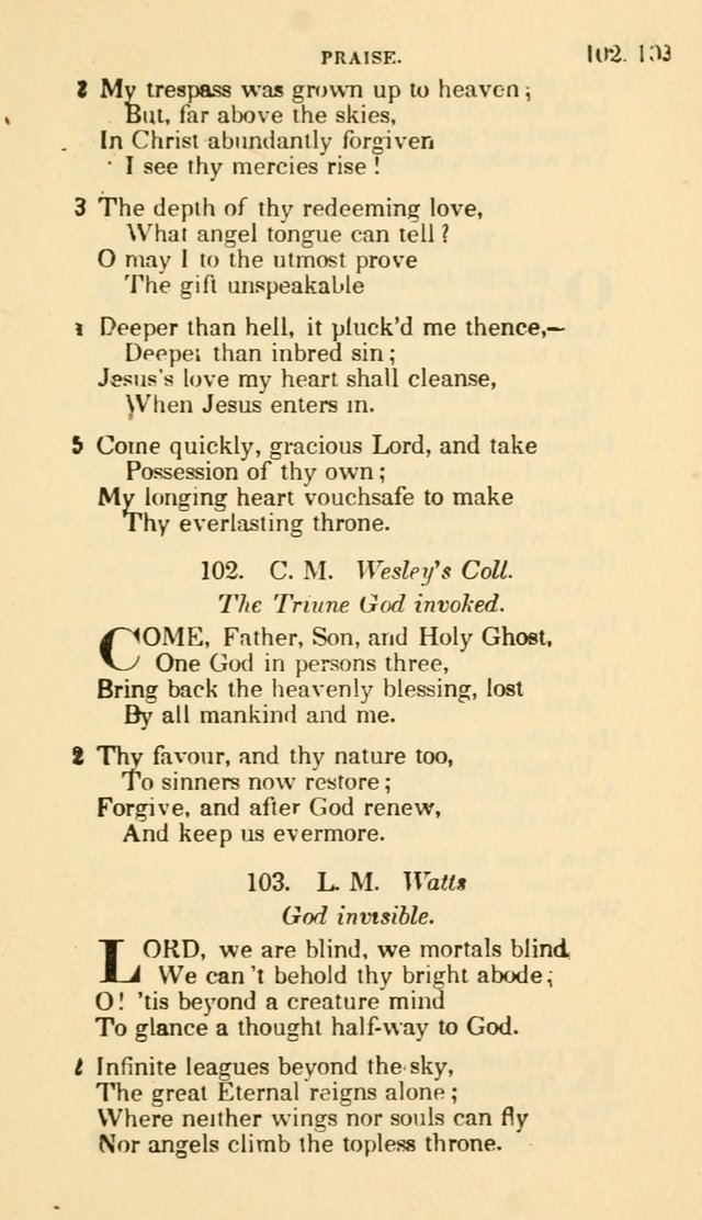 The Choice: in two parts; Part I, containing Psalms and hymns, Part II, containing spiritual songs; designed for public and private worship (6th ed.) page 82