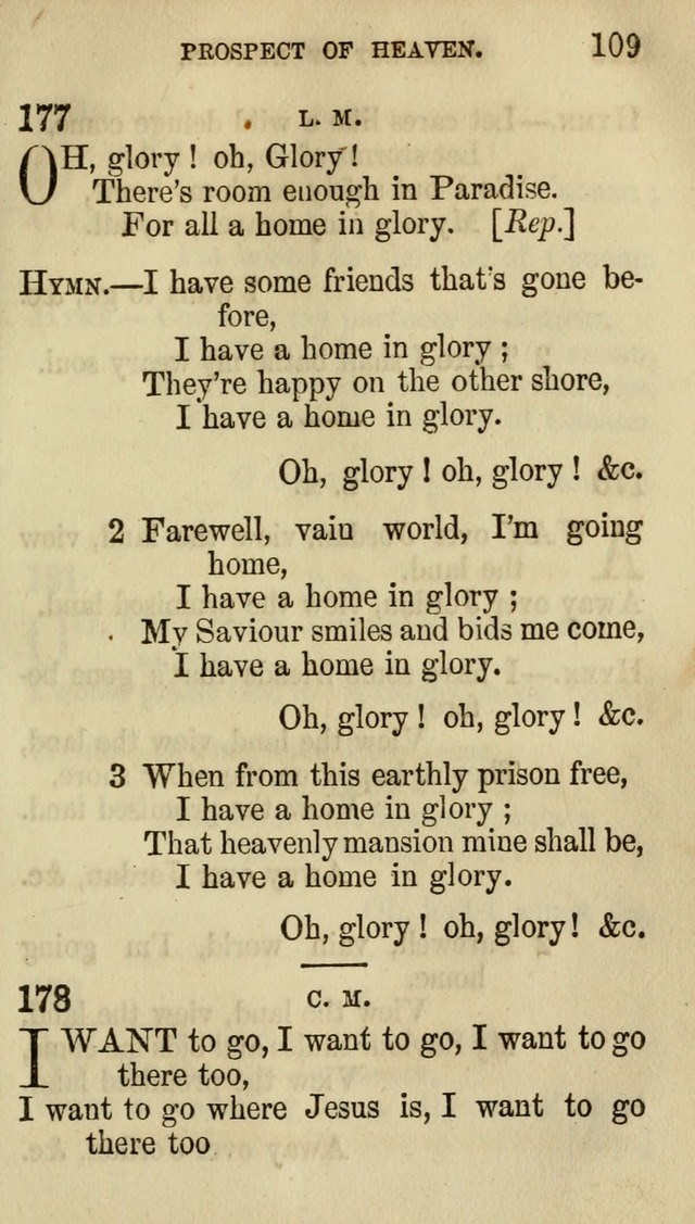 The Chorus: or, a collection of choruses and hymns, selected and original, adapted especially to the class-room, and to meetings for prayer and Christian conference (7th ed., Imp. and Enl.) page 109