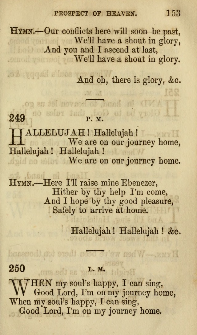 The Chorus: or, a collection of choruses and hymns, selected and original, adapted especially to the class-room, and to meetings for prayer and Christian conference (7th ed., Imp. and Enl.) page 153
