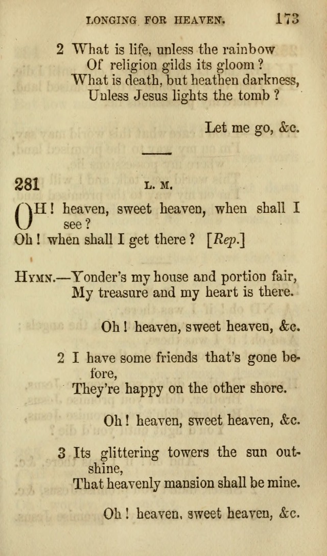 The Chorus: or, a collection of choruses and hymns, selected and original, adapted especially to the class-room, and to meetings for prayer and Christian conference (7th ed., Imp. and Enl.) page 173