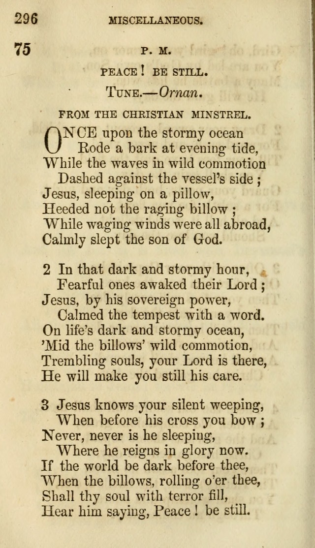 The Chorus: or, a collection of choruses and hymns, selected and original, adapted especially to the class-room, and to meetings for prayer and Christian conference (7th ed., Imp. and Enl.) page 296