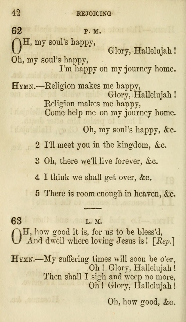 The Chorus: or, a collection of choruses and hymns, selected and original, adapted especially to the class-room, and to meetings for prayer and Christian conference (7th ed., Imp. and Enl.) page 42