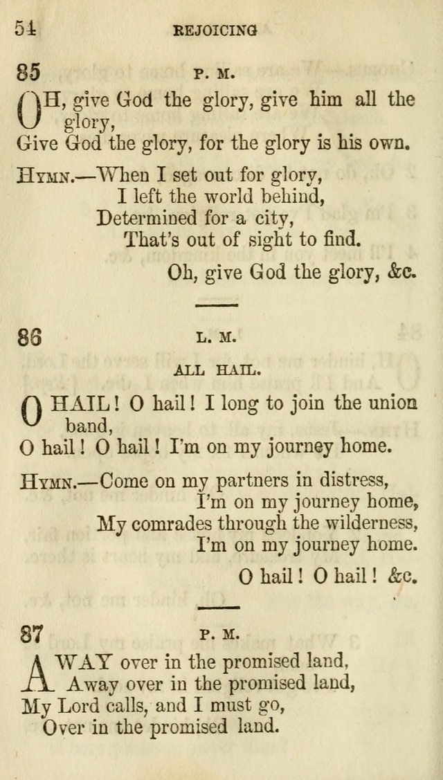 The Chorus: or, a collection of choruses and hymns, selected and original, adapted especially to the class-room, and to meetings for prayer and Christian conference (7th ed., Imp. and Enl.) page 54