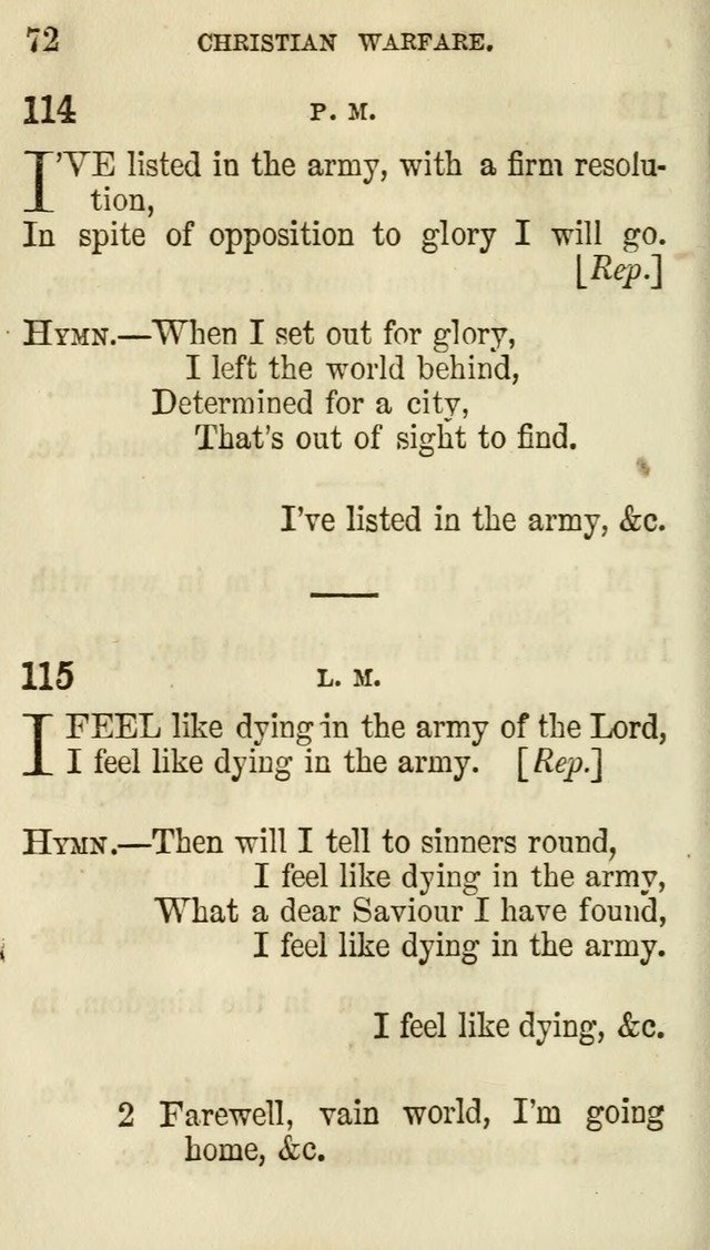 The Chorus: or, a collection of choruses and hymns, selected and original, adapted especially to the class-room, and to meetings for prayer and Christian conference (7th ed., Imp. and Enl.) page 72