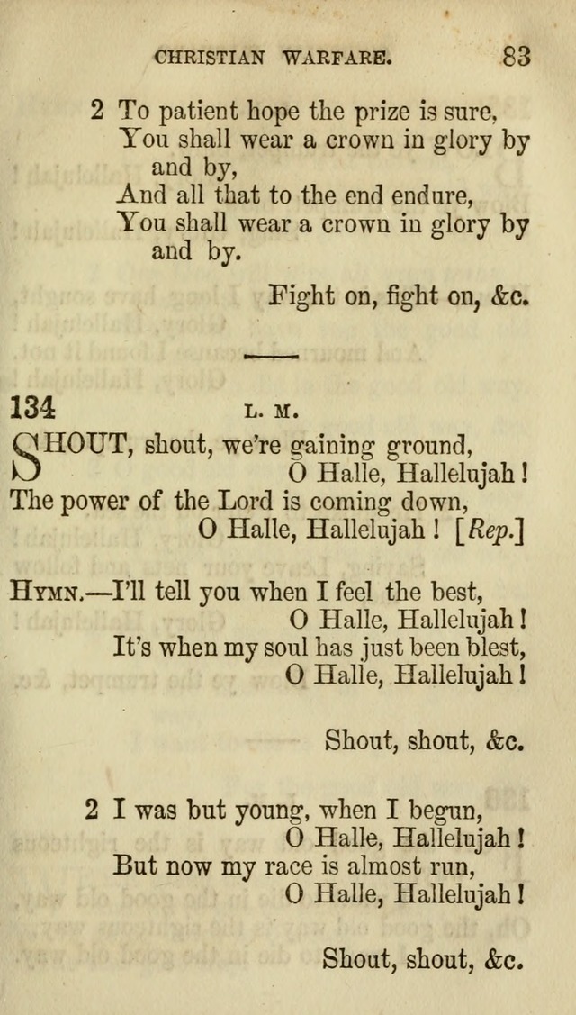 The Chorus: or, a collection of choruses and hymns, selected and original, adapted especially to the class-room, and to meetings for prayer and Christian conference (7th ed., Imp. and Enl.) page 83