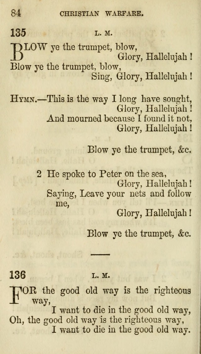 The Chorus: or, a collection of choruses and hymns, selected and original, adapted especially to the class-room, and to meetings for prayer and Christian conference (7th ed., Imp. and Enl.) page 84