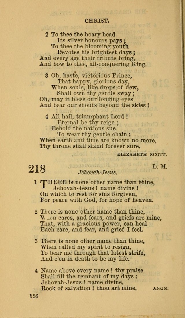 The Canadian Baptist Hymn Book page 126